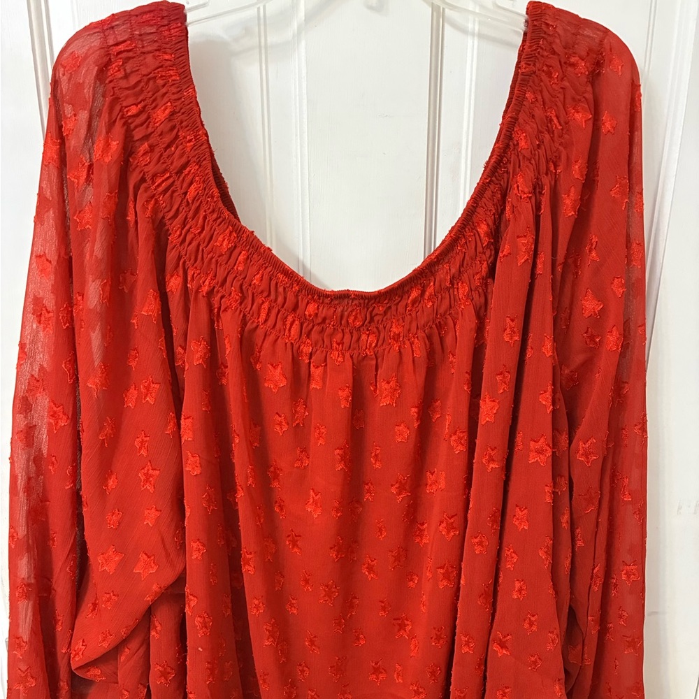 Torrid Red Star Blouse